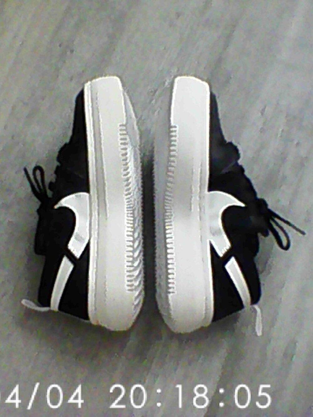 Nike Black and White Ladies Shoes, Size 7